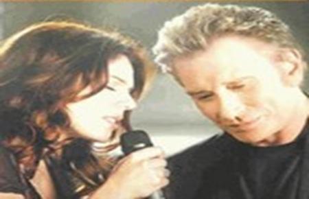 Isabelle Boulay et Johnny Hallyday 